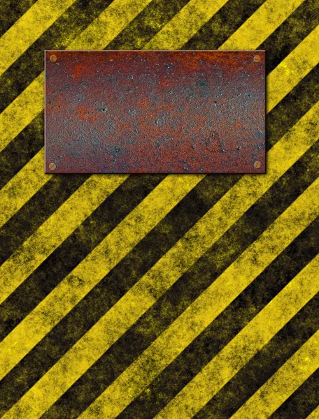 Placa de señal de advertencia — Vector de stock