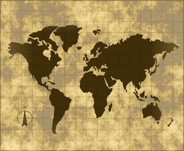 Dünyanın haritası — Stok Vektör