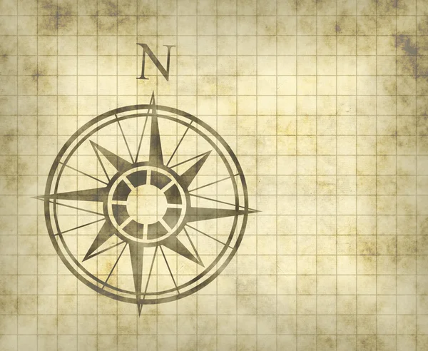 Šipka kompasu mapa — Stockový vektor