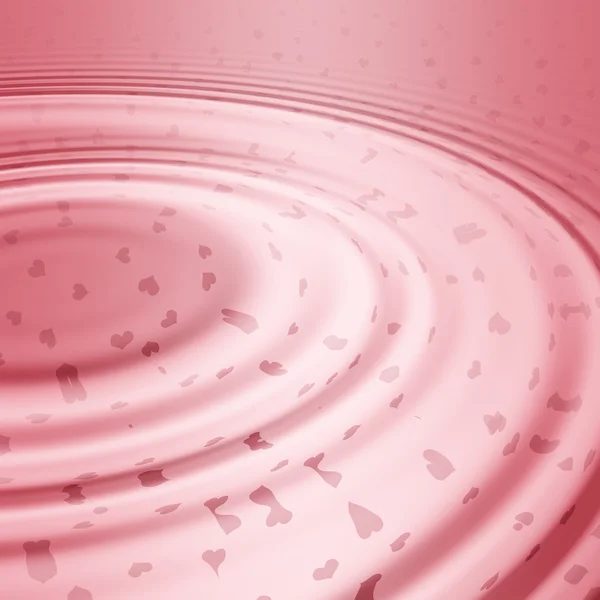 ピンクの波紋 — ストックベクタ