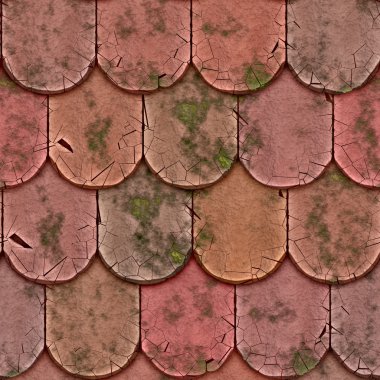Roof tiles clipart