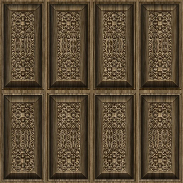 Paneles de madera de wwood tallada — Archivo Imágenes Vectoriales