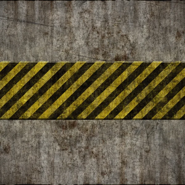 Alte Grunge-Wand mit Gefahrenschild — Stockvektor