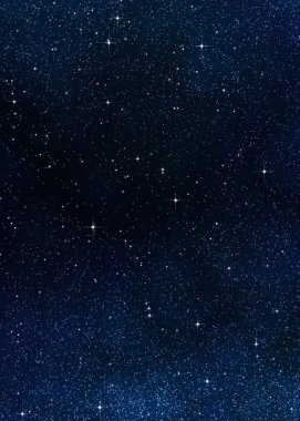 Stars in space or night sky clipart