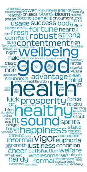 Good health word or tag cloud — Stock Photo, Image