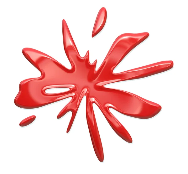 Tinta vermelha ou lascas de tinta — Fotografia de Stock