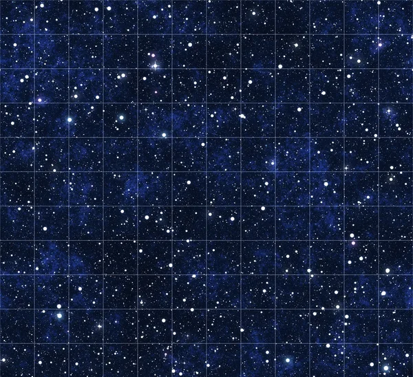 Звезды на звездной карте и за ее пределами — стоковое фото