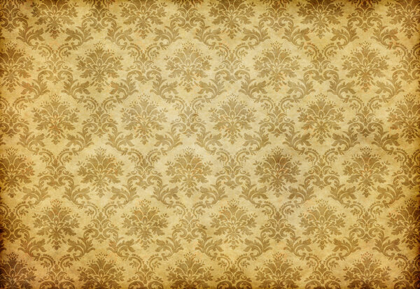 Old damask wallpaper — Stock Photo, Image