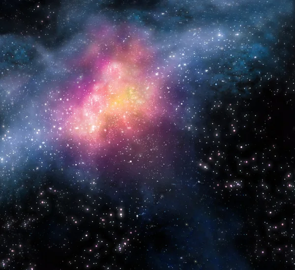 Stjernebaggrund i det ydre rum - Stock-foto