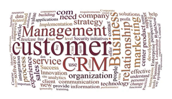 Zarządzanie relacjami z klientem CRM — Zdjęcie stockowe
