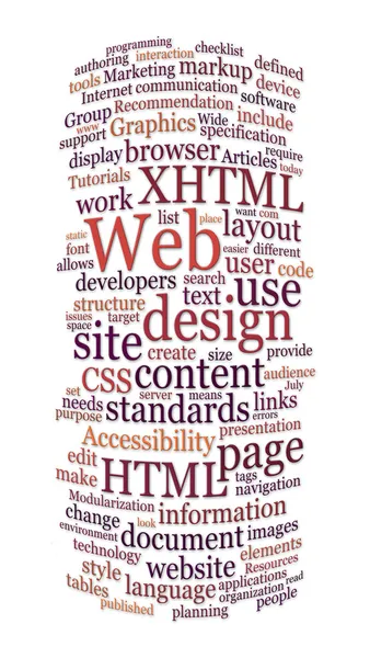 Website web design word cloud — Stock Photo, Image