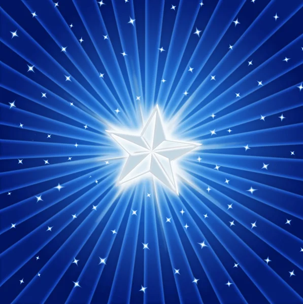 Estrela brilhante brilhante — Fotografia de Stock