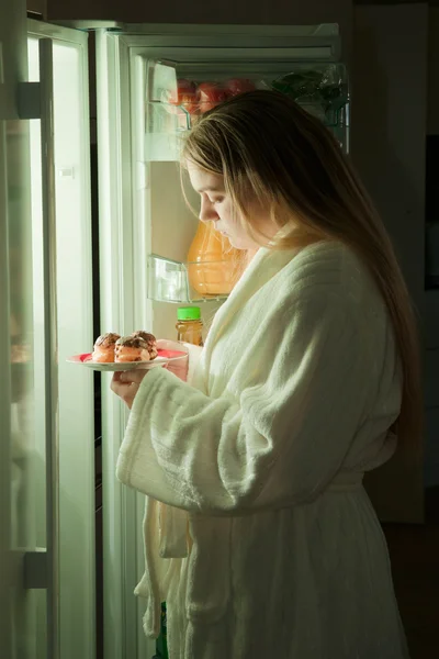 Midnight or late night snack — Stock Photo, Image