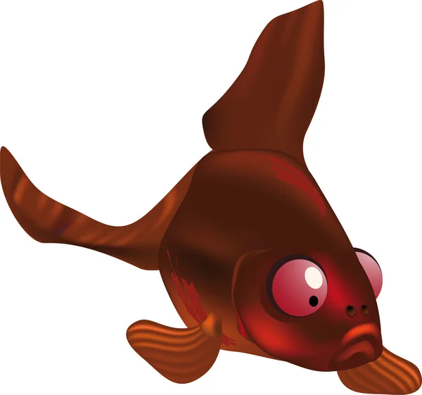 Tažené akvarijních ryb — Stockový vektor