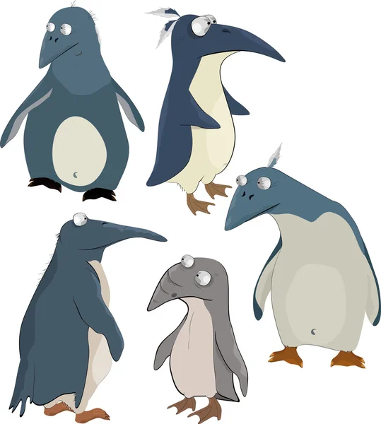 Groep pinguïns — Stockvector