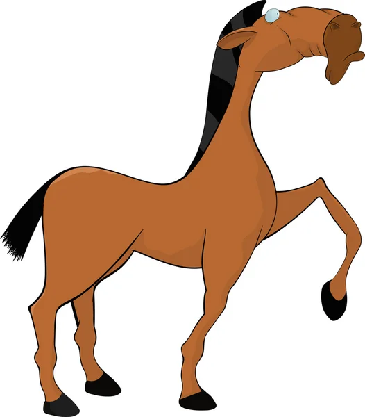おとぎ話からの厚かましい馬 — ストックベクタ