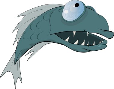 Predatory fish clipart