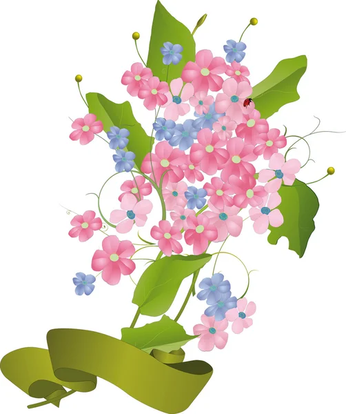 Ramo de flores silvestres — Archivo Imágenes Vectoriales