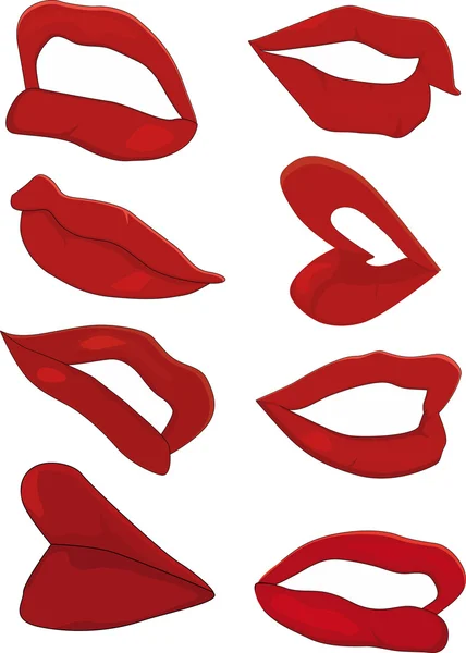 Jeu de lèvres — Image vectorielle