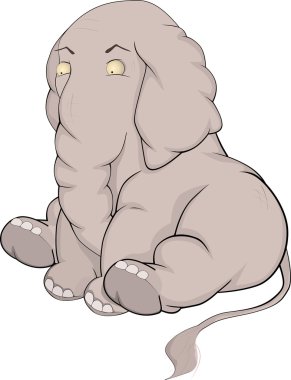 Small elephant clipart