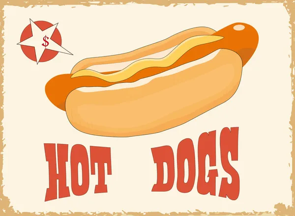 Hot dog — Stock Vector
