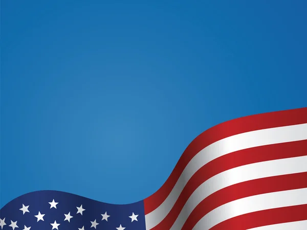 Hintergrund der US-Flagge — Stockvektor