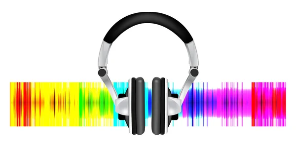 Professional icon of the headphones — Stock Vector