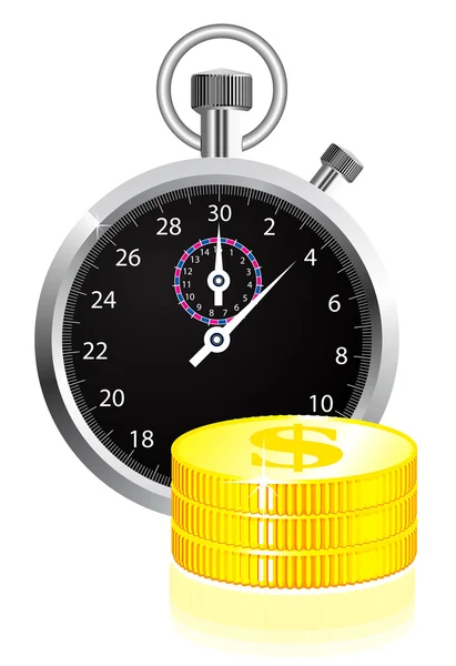 Le temps est concept d'argent — Image vectorielle