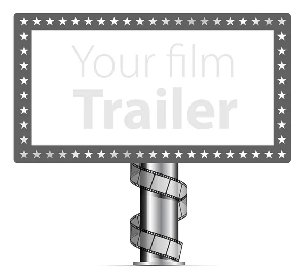 Panneaux d'affichage avec bande de film enveloppante — Image vectorielle
