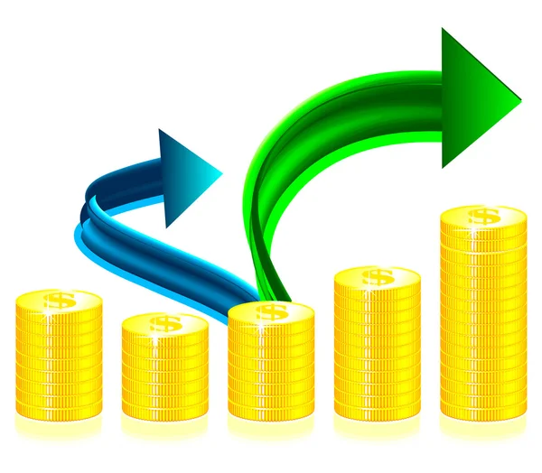 Financieel succes concept illustratie — Stockvector