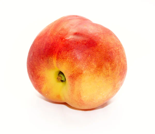 Full peach isolated on white background — Stock Photo, Image