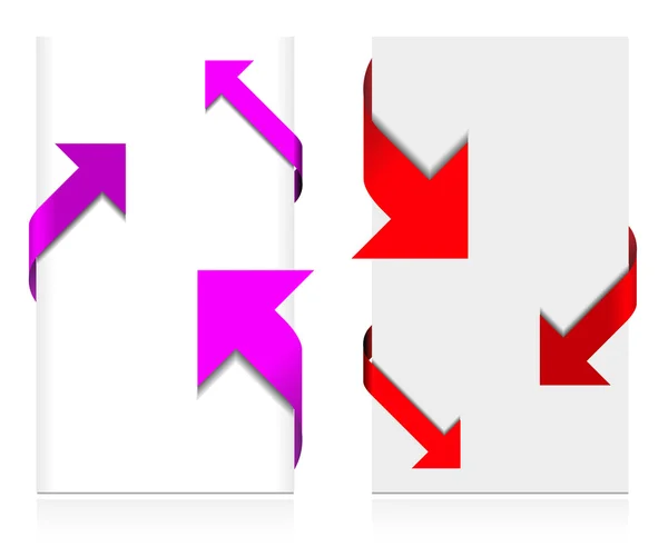 Corner arrow set — Stock Vector