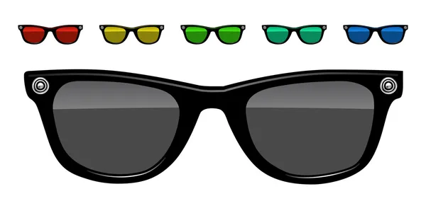 Sluneční brýle vektorové ilustrace — Stockový vektor