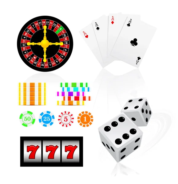 Gambling icon set — Stock Vector