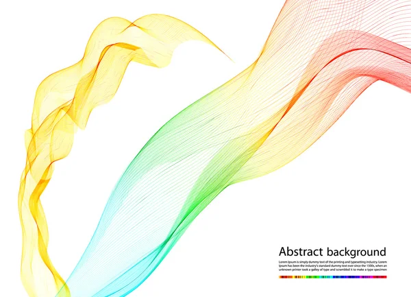 Abstraktní barevný kouř, vektorové pozadí — Stockový vektor