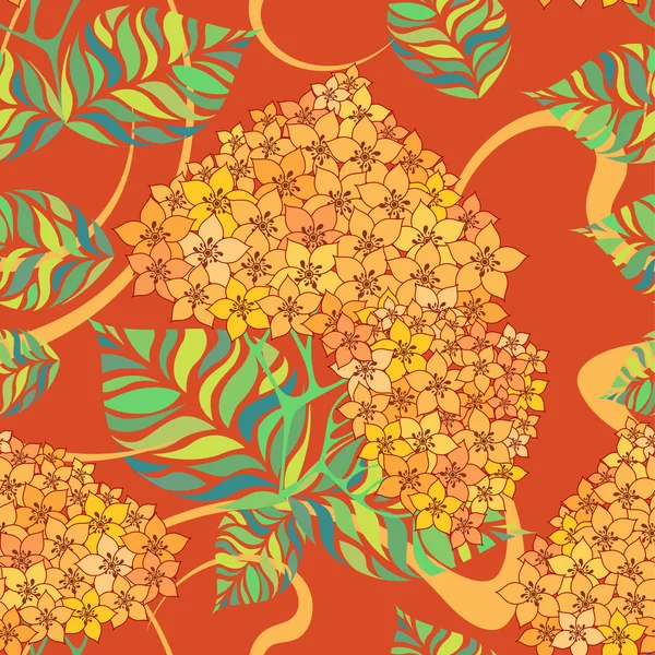 Mooie bloem naadloze patroon — Stockvector