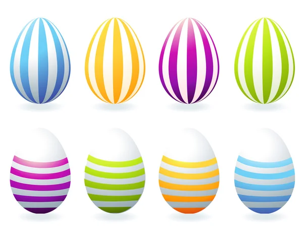 Colección de huevos de Pascua para su diseño — Vector de stock