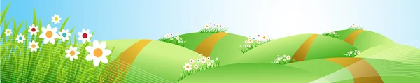 Весна луг красиві — стоковий вектор