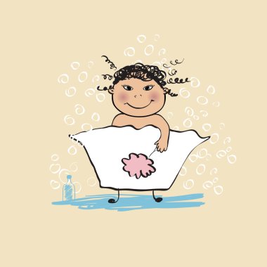 Bathing clipart