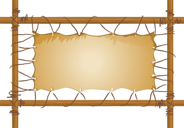 Frame from skins of animals