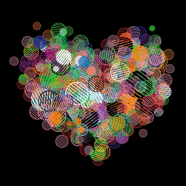 Forma abstracta del corazón para su diseño — Archivo Imágenes Vectoriales
