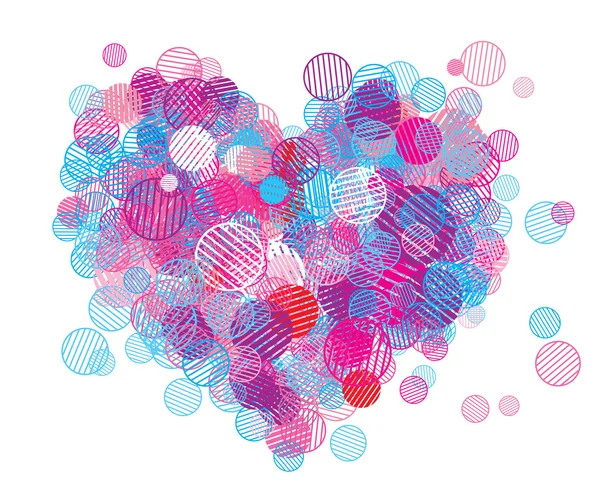 Forme abstraite du cœur — Image vectorielle