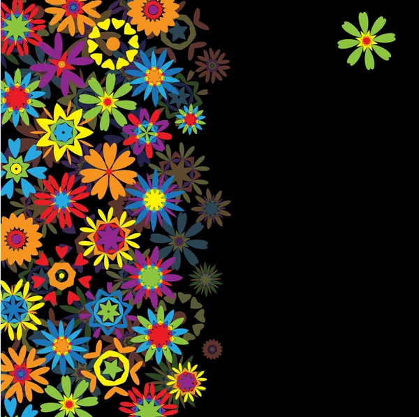 抽象花卉帧 — 图库矢量图片