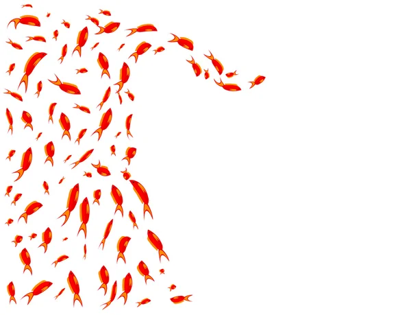 Морской фон, стадо рыб — стоковый вектор