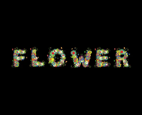 Diseño floral. Ver también cartas en mi galería — Vector de stock