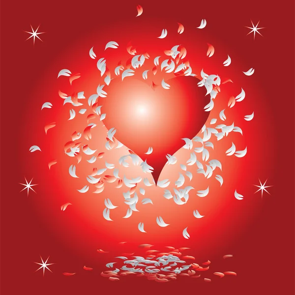 Herz, valentine hintergrund — Stockvektor