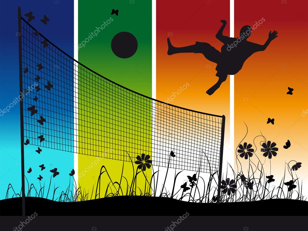 75+ Nature/background Of Volleyball My