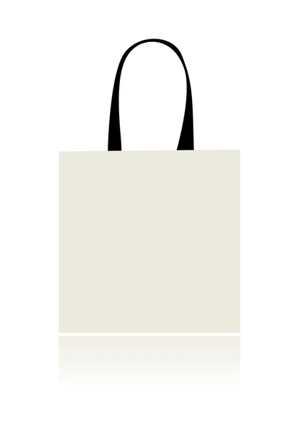 あなたのデザインの分離されたショッピング バッグ — ストックベクタ