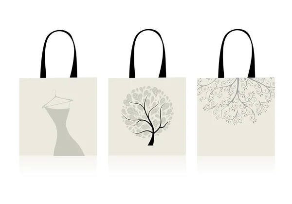 Shopping bag design — Vettoriale Stock