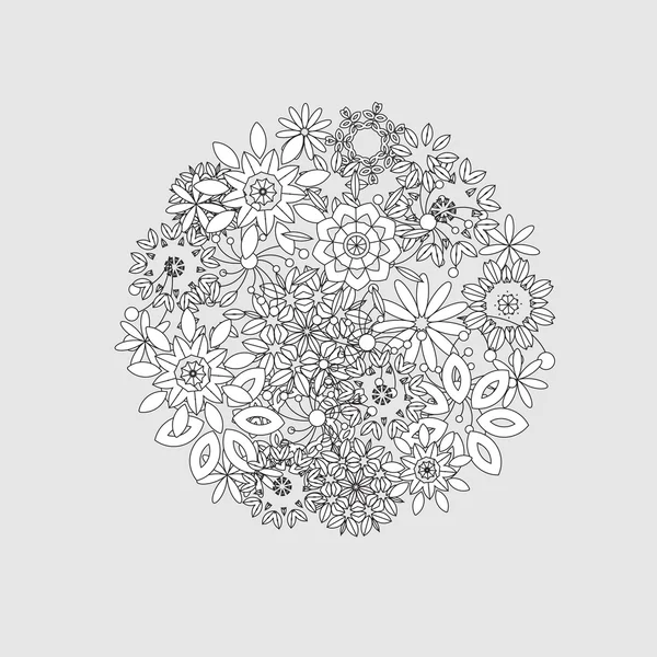 Absztrakt virág rajzolatú — Stock Vector